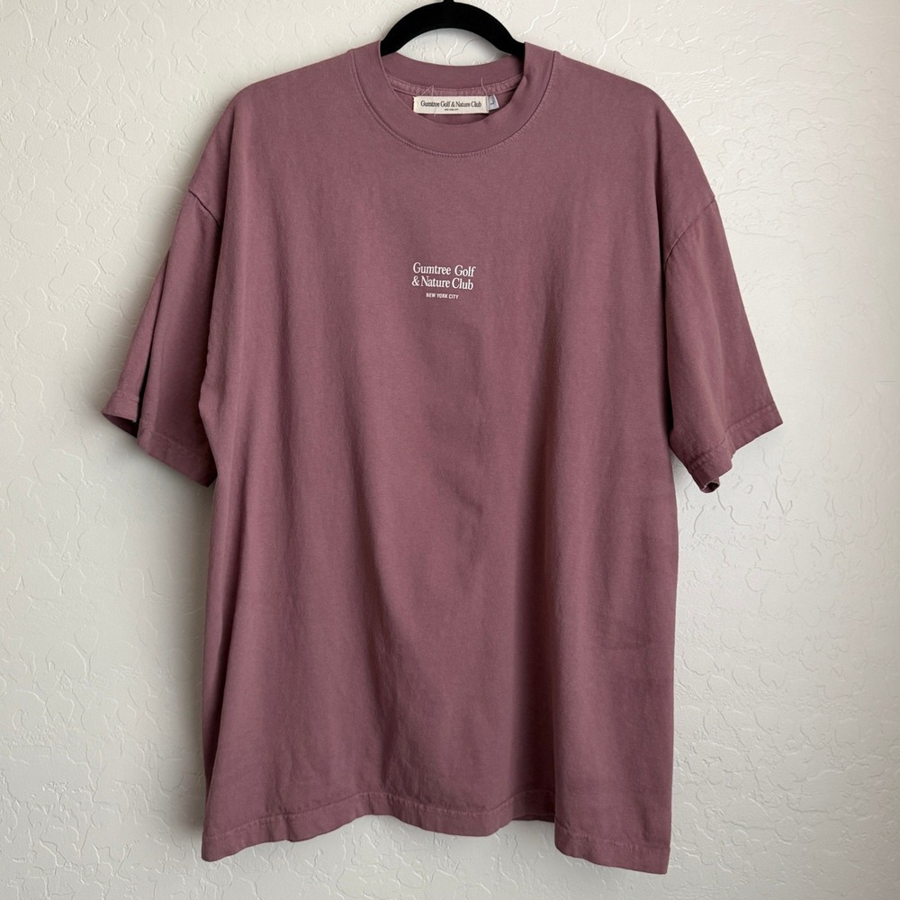 Gumtree Golf & Nature Club Men's Lose Your Ball Find Yourself Tee Pink Large